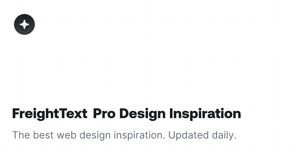 FreightText Pro Font Design Inspiration