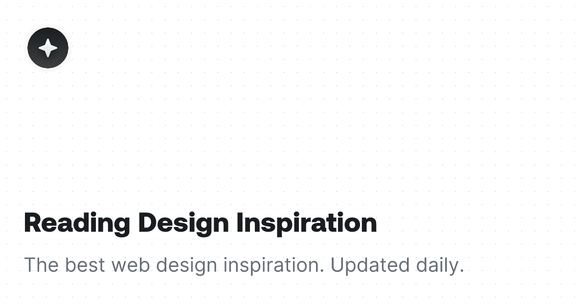 Reading Design Inspiration