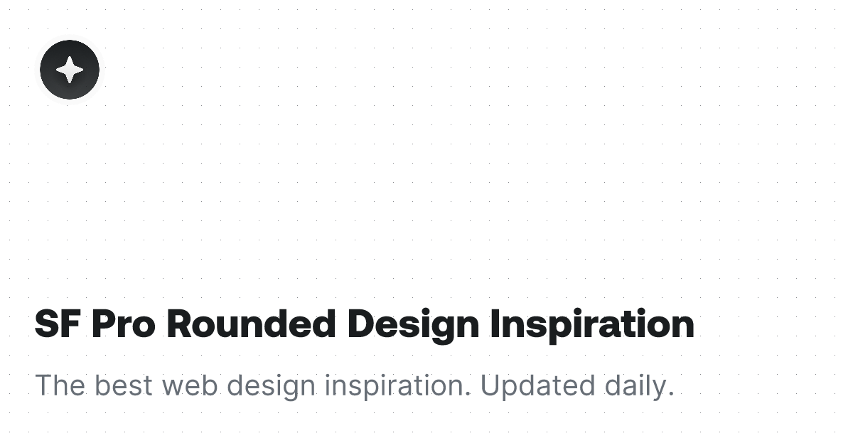 SF Pro Rounded Font Design Inspiration