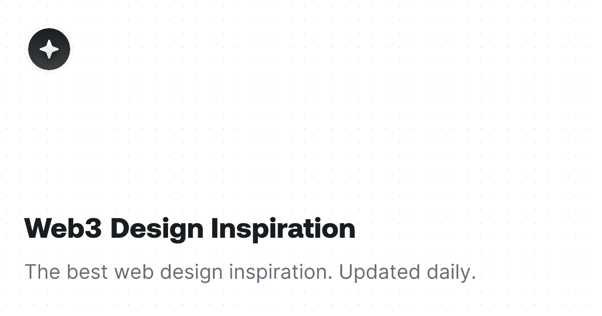 Web3 Design Inspiration